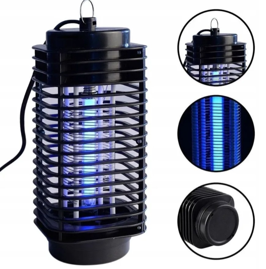 UV insekticidní lampa proti komárům, mouchám a hmyzu 600V.