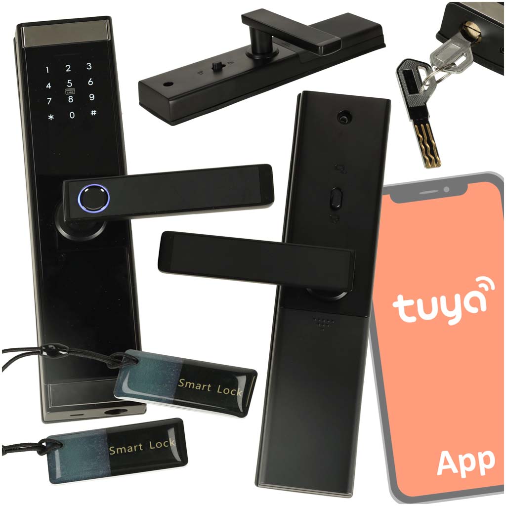 Smart TUYA  klika se zámkem – otisk prstu, kód