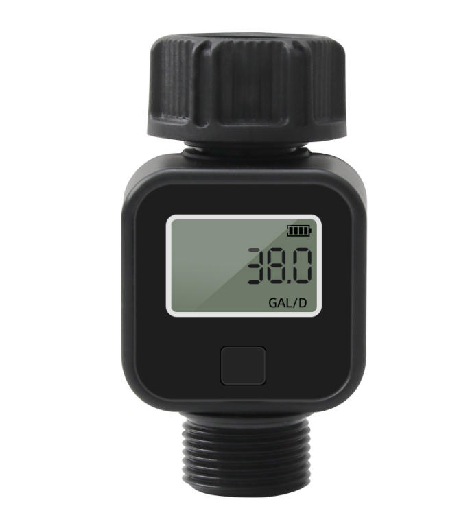 Vodoměr zahradní na hadici, průtokoměr na kohoutek s pamětí