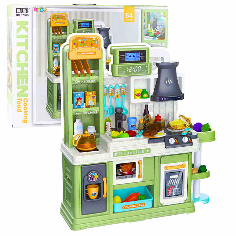 Interaktivní Dětská Kuchyňka Hutermann Chef Deluxe – Pára, Tekoucí Voda a Magická Změna Barev (64 dílů)